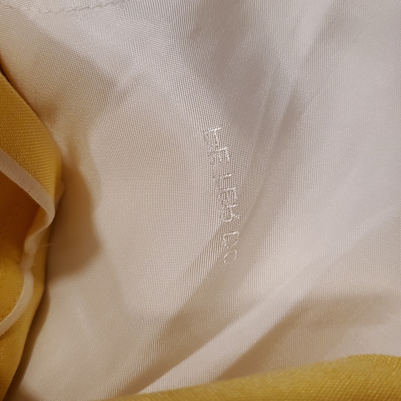 Peter Do Pleated Color Block Yellow Orange Skirt Size S - Picture 9 of 15